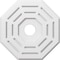 Ekena Millwork Westin Architectural Grade PVC Ceiling Medallion, 16"OD x 3"ID x 6 1/4"C x 1"P, One-Piece CMP16WN-03000 - alternate 1